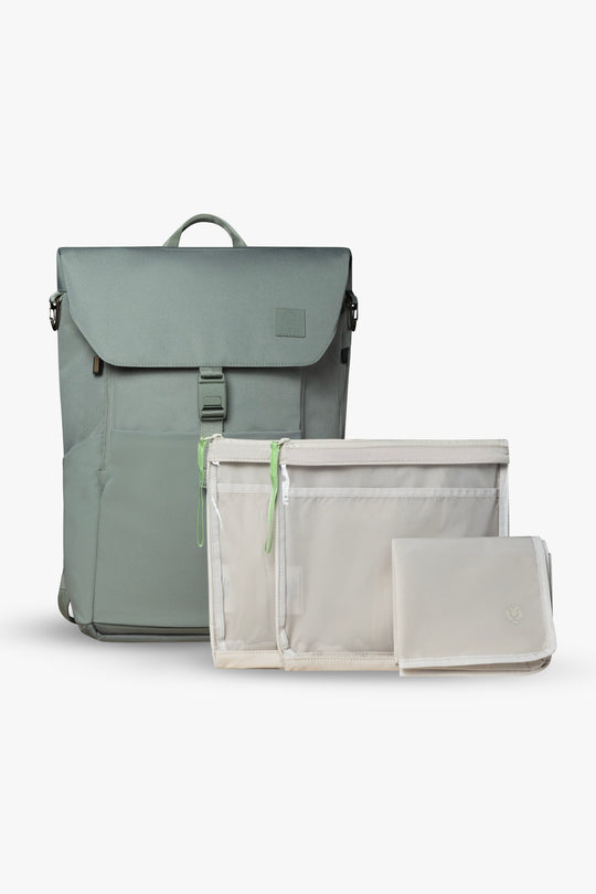 Everyday Diaper Backpack & Changing Wallet Bundle / Outdoorsy Sage